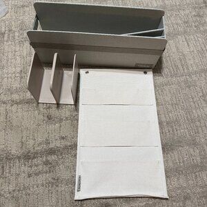 CARAWAY Home Pan Lid Tray Holders Organizers Storage Beige Taupe Gray NEW